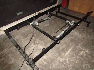 lot 283 image: Electric Adjustable bed frame with cover model C series Neeco-tron Inc.