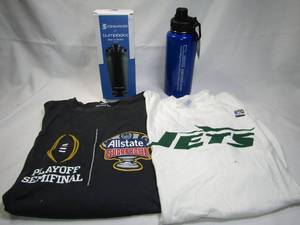 lot 267 image: Ice shaker bump boxx, Sport bottle and T shirts