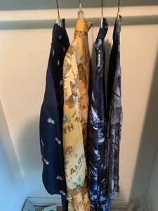 lot 61 image: Lightweight beach themedHawaiian type shirts
