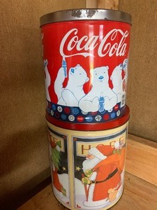lot 85 image: 2 large Christmas tins    see pics