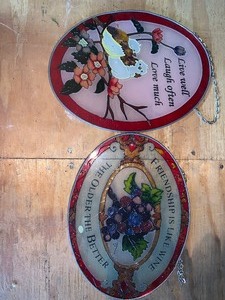 lot 110 image: 2 light catchers   see pics