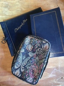 lot 116 image: 2 photo albums and Bible cover    see pics
