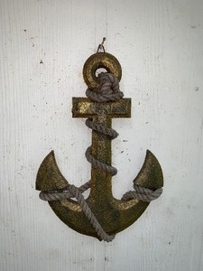 lot 166 image: Wall decor - anchor   as shown