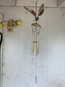 lot 167 image: Butterfly windchime as shown