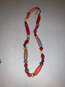 lot 33 image: Handmade glass bead necklace