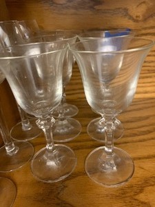 lot 56 image: 6 small wine glass stem ware