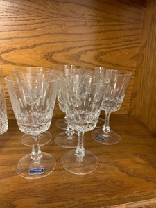 lot 70 image: Gorham crystal made in Germany wine glass set of 7