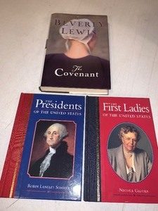lot 90 image: Presidents & First Ladies Books and The Covenant Book