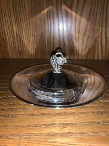 lot 179 image: Silver tone jam or jelly metal dish