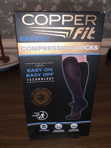 lot 220 image: NIB Copper Fit compression socks - size LXL