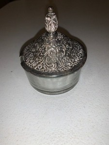 lot 235 image: Community silver plate tangier glass sugar bowl
