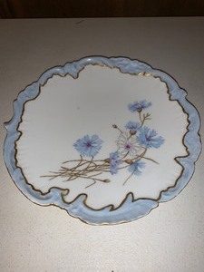 lot 242 image: D Haviland D & C Limoge hand painted plate