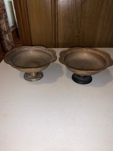 lot 251 image: 2 Antique Brass bowls