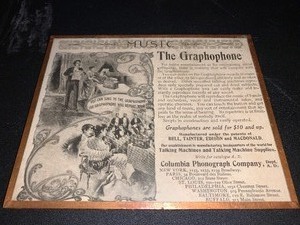 lot 282 image: Original printing of its era in 1898- not a reproduction - Music - The Graphophone - very cool - see pics