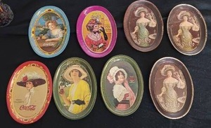 lot 2 image: Vintage 1970s Coca Cola and Pepsi Cola Tip Trays