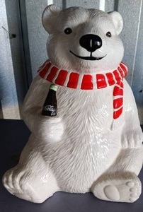 lot 29 image: Coca Cola Polar Bear Cookie Jar