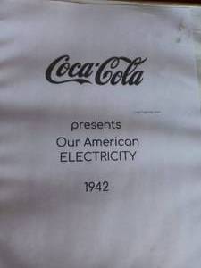 lot 39 image: Very Unique Item--1942 Coca Cola Presents Our American Electricity---Educational Cards