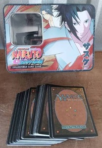 lot 61 image: Naruto Anime Tin and Selection of Magic the Gathering Cards