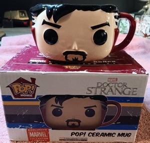 lot 78 image: Exclusive Marvel Collector Corps Doctor Strange POP Ceramic Mug in original box