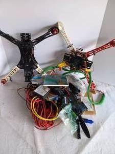 lot 86 image: 2 Quadcopters with Box of Accessories