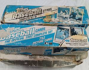 lot 19 image: Three Boxes of 80s and Early 90s Baseball Cards Please read description