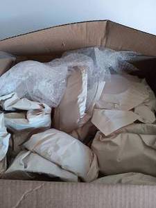 lot 128 image: Very Large Box of Mystery Glassware---Please read description