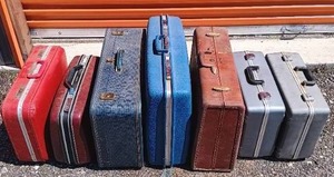 lot 117 image: Selection of Vintage Suitcases Including Samsonite, American Tourister and Others