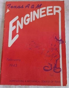 lot 113 image: Vintage 1943 Texas A&M Engineer Magazine--Pristine Condition--Check this out
