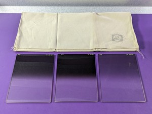 lot 50 image: Lot of 3 - Lee 4x6 Filters .3ND Soft, .9ND Soft, .6ND Soft