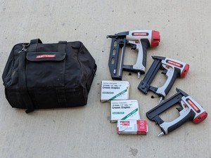 lot 112 image: Lot of 3 - Craftsman Nail Gun