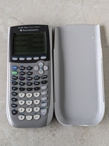 lot 144 image: Texas Instruments TI-84 Plus Silver Edition Graphing Calculator