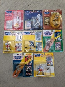 lot 183 image: Lot of 8 - Starting Linerup Action Figurines