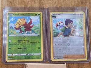 lot 108 image: Pokmon Cards - Gossifleur & Trainer-Supporter