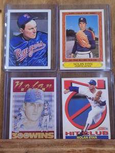 lot 122 image: Nolan Ryan - Selection of baseball cards - Total of 5