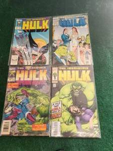 lot 130 image: Hulk - selection of 4 Marvel comics - The Incredible Hulk - #340, #418, #419, and #429 - in sleeves