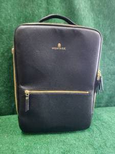 lot 112 image: Black Vegan Montage Travel Backpack