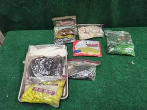 lot 204 image: Selection of artificial fishing worm - lures-baits - metal tray not included