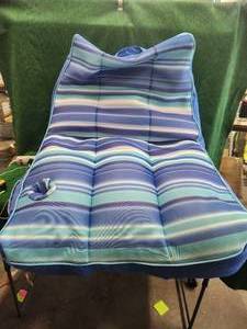 lot 97 image: Indoor-Outdoor bean bag type chair with cup holder