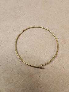 lot 436 image: Generous selection of gold circular bracelets for jewelry making