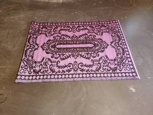 lot 329 image: Black & Pink indoor & outdoor plastic mats-rugs - 48 x 68 - bid x 10