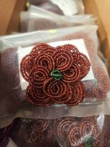 lot 71 image: Generous selection of beaded flowers for jewelry and craft making