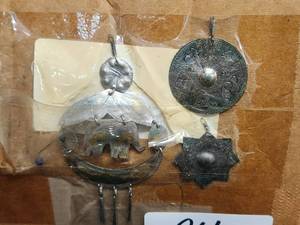 lot 266 image: Generous selection of metal pendants and charms for jewelry and craft making