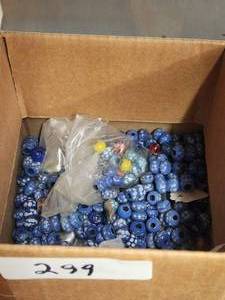 lot 299 image: Generous selection of glassclay beads for jewelry and craft making