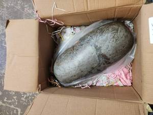 lot 345 image: Lingam Stone from the Narmada basin in India - Large