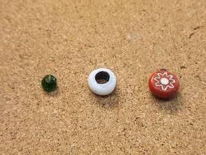 lot 354 image: Generous selection of glassclay beads for jewelry and craft making