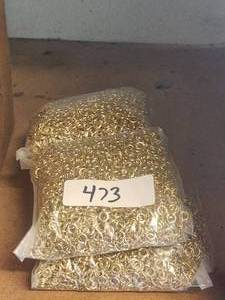 lot 473 image: Generous selection of gold circular clasp for jewelry making - 3 bags