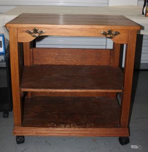 lot 24 image: Rolling TableCart Measures 28x18x30