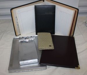 lot 48 image: Metal CaseClipboards, Portfolios and Ledger Books, and Planner Book Cover