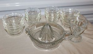 lot 84 image: Vintage PyrexFire King Dishes and Juicer