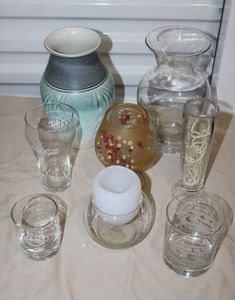 lot 73 image: Decorative andor Clear glassware, and Ceramic Vase